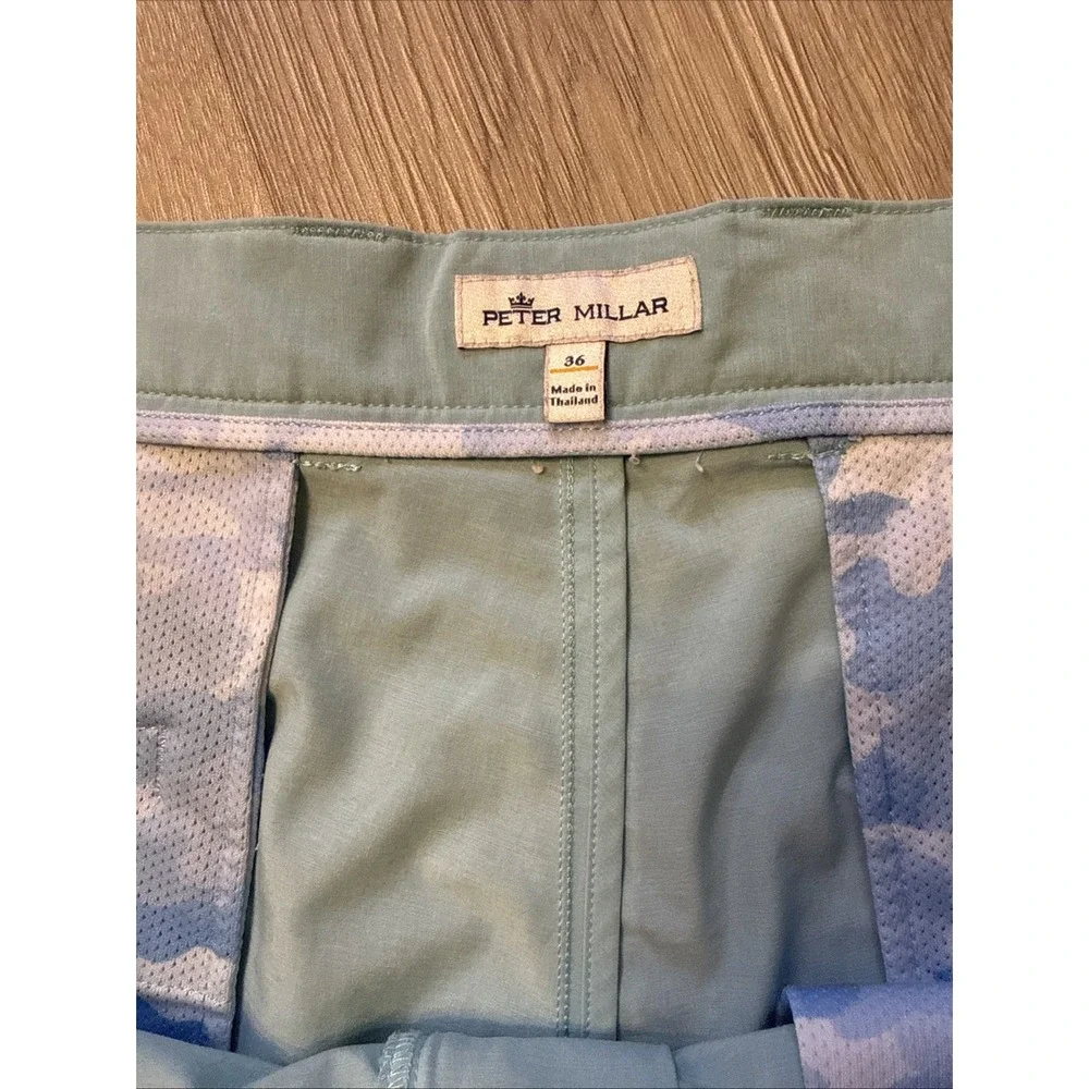 Peter Millar Shackleford Hybrid Golf Shorts Men’s 36 Light Blue Performance